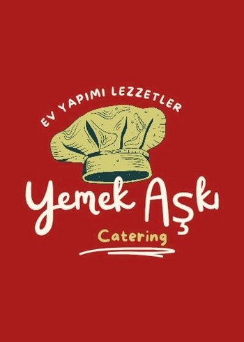 Parlak Kırmızı Baskılı Mutfak Önlüğü