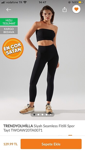 Trendyol fitilli tayt