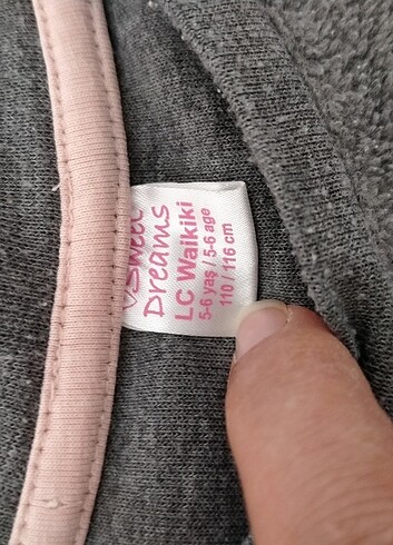 6 Yaş Beden pembe Renk Kız çocuk pijama takimi