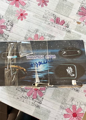Beden IŞIKLI MAŞALLAH YAZILI DİKİZ AYNASI