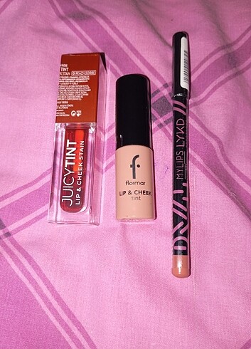 Beden Renk Golden rose lip and Check flormar lip and check lykd dudak kalem