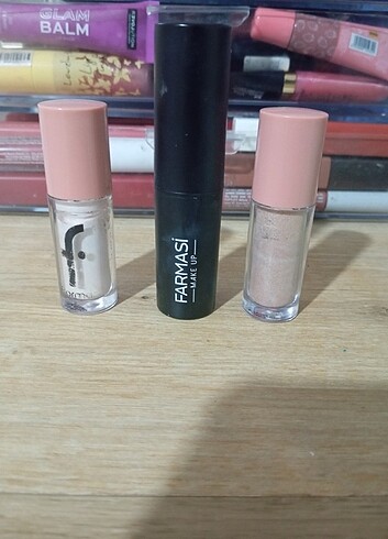 Farmasi stick highlighter ve ikili flormar likit highlighter set