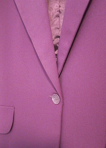 l Beden mor Renk Blazer ceket