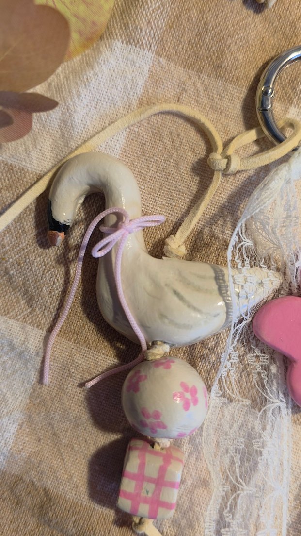 Pastel Çiçekli Bohem Anahtarlık — görsel 2/5