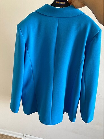 l Beden Mavi Blazer ceket