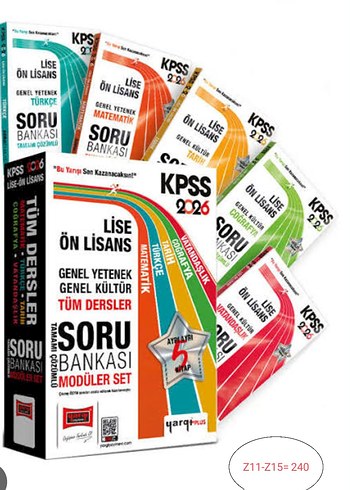 KPSS 2026 Ön Lisans Soru Bankası Modüler Set