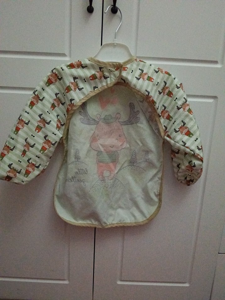 Renkli Baskılı Bebek Önlüğü - Görsel 3