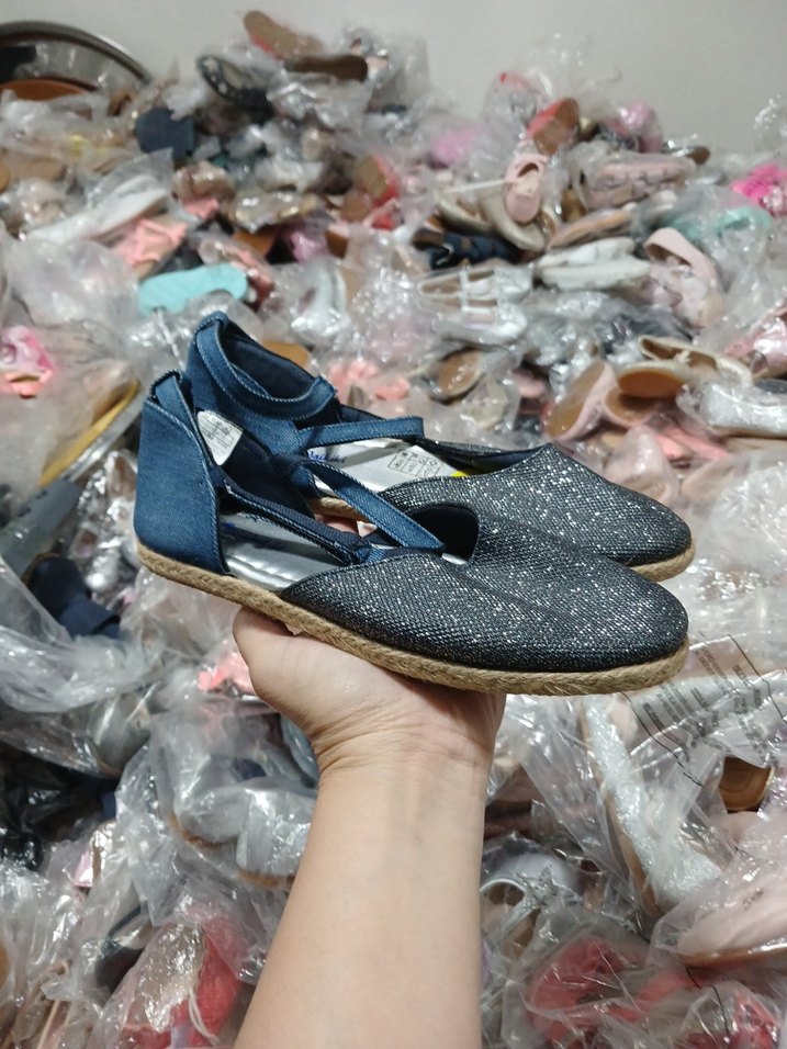 Kadın Gri-Mavi Dolgu Topuk Espadril - Görsel 2