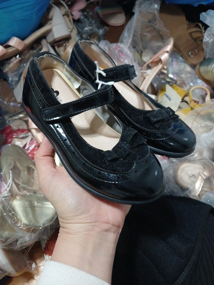 Kız Çocuk Siyah Tokalı Babet Ayakkabı - Görsel 2