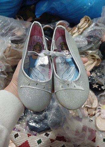 Gri Simli Kız Babet Ayakkabı - Görsel 2