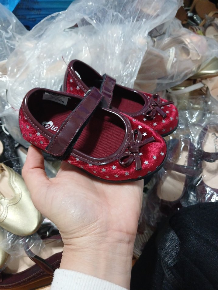 Kız Çocuk Kırmızı Nakışlı Tokalı Babet - Görsel 2