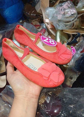 nar cicegi Çiçekli Kız Babet Ayakkabı - Görsel 2