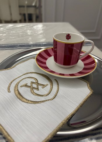 Vakko model gold İşlemeli sunum Peçeteleri - Görsel 5