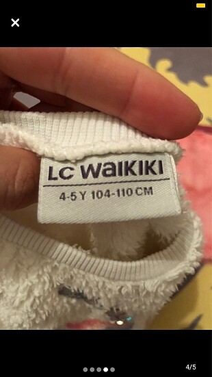 4 Yaş Beden pembe Renk Lc Waikiki Kız çocuk etek sweat takım