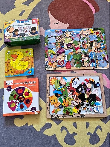 Çocuk eğitici oyunlar ve puzzle