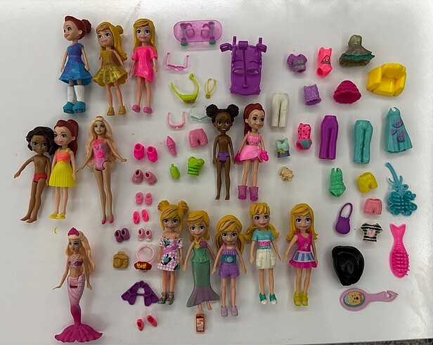 Polly pocket bebek ve aksesuarları