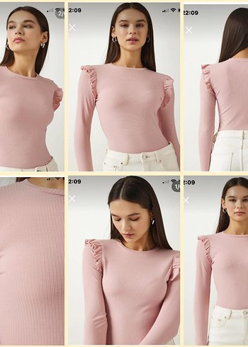 HM marka kolları fırfır detaylı zıbın - Görsel 6