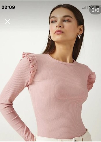 HM marka kolları fırfır detaylı zıbın - Görsel 7