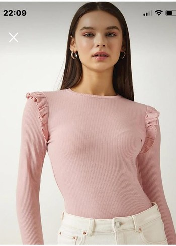 HM marka kolları fırfır detaylı zıbın - Görsel 2