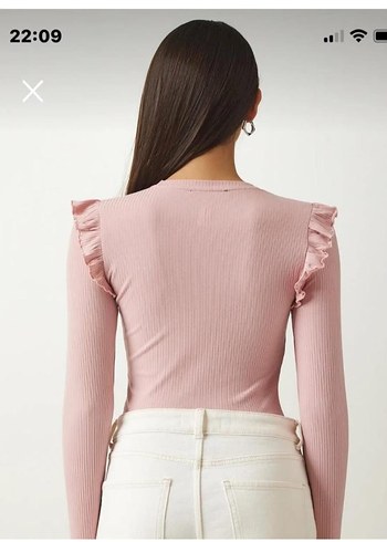 HM marka kolları fırfır detaylı zıbın - Görsel 5