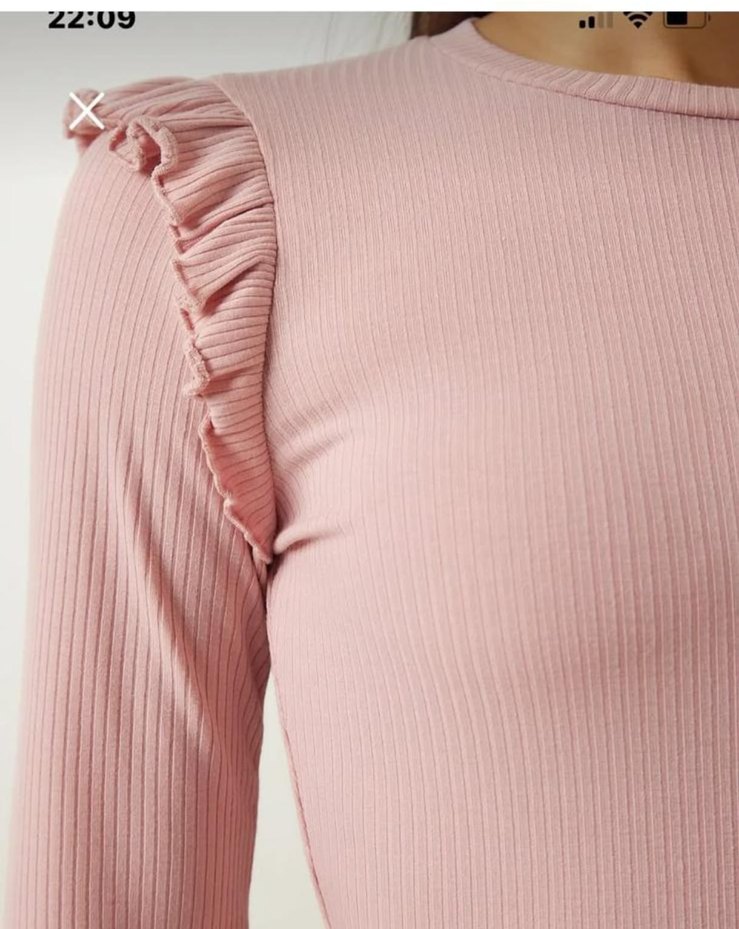 HM marka kolları fırfır detaylı zıbın - Görsel 4