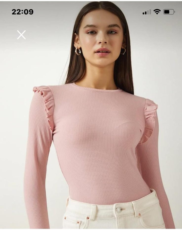 HM marka kolları fırfır detaylı zıbın - Görsel 2