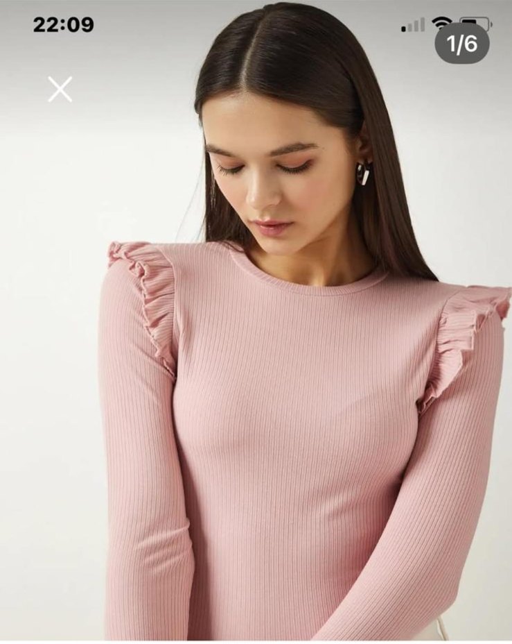 HM marka kolları fırfır detaylı zıbın - Görsel 3