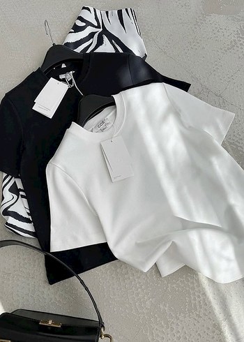 Cos marka Pamuklu Basic Tişört - Görsel 4