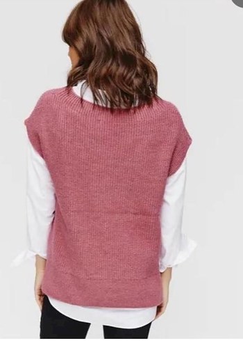 Promoda marka V Yaka Triko Süveter - Görsel 4