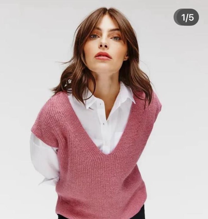 Promoda marka V Yaka Triko Süveter - Görsel 5