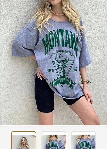 Gri Montana t-shirt oversize 