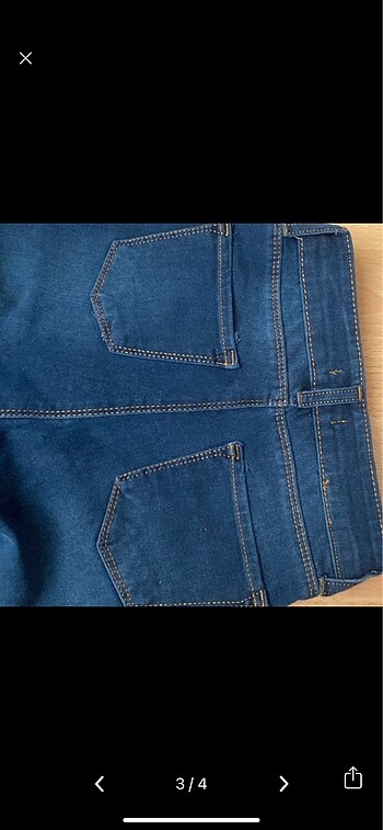 32 Beden Yırtmaçlı dar paça kadın skinny jean