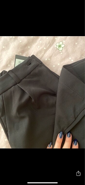 32 Beden Trendyolmilla siyah yüksek bel wide leg pantolon