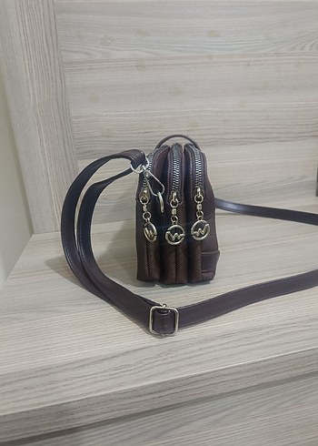 Kahverengi Deri Kadın Çanta - Görsel 3