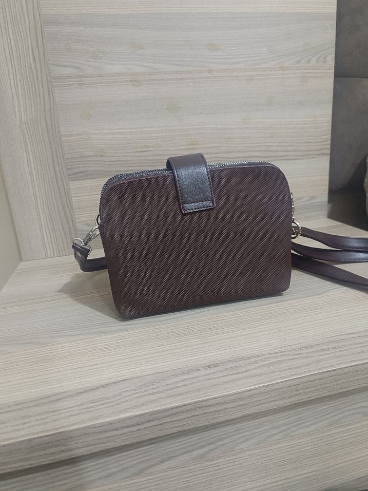 Kahverengi Deri Kadın Çanta - Görsel 2