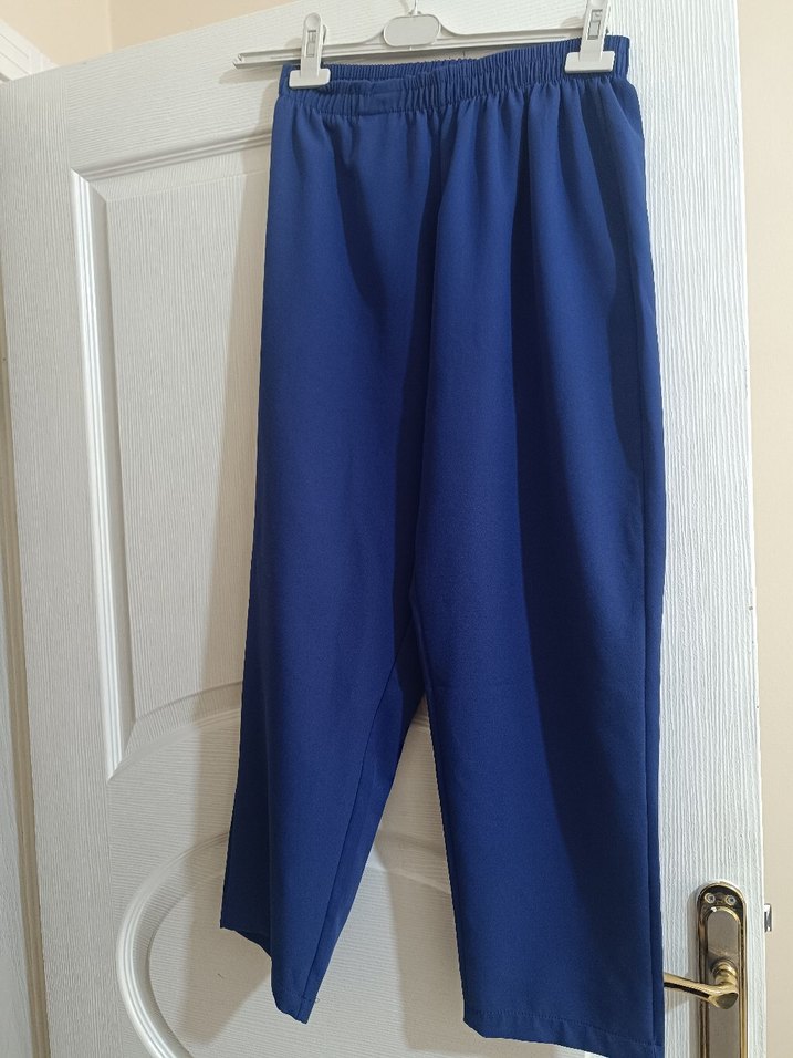 Fırfırlı Lacivert Kadın Takım Elbise - Görsel 5