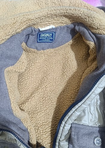 Kahverengi Fermuarlı Erkek Çocuk montu - Görsel 3