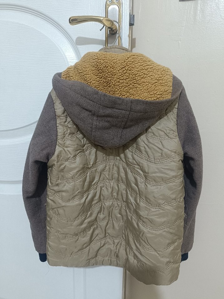 Kahverengi Fermuarlı Erkek Çocuk montu - Görsel 2