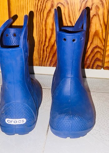 Mavi Crocs Çocuk Botları Tokalı - Görsel 2