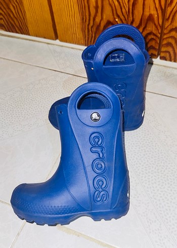 Mavi Crocs Çocuk Botları Tokalı - Görsel 3