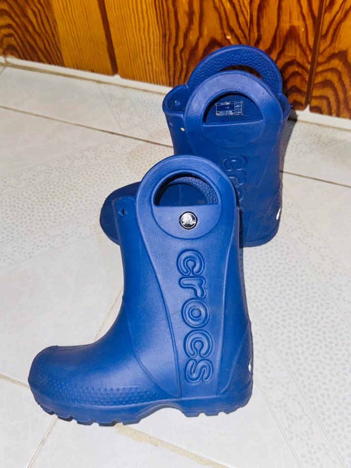 Mavi Crocs Çocuk Botları Tokalı - Görsel 3