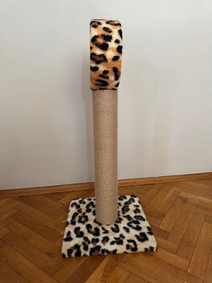 Leopar Desenli Kedi Tırmalama Tahtası - Görsel 2