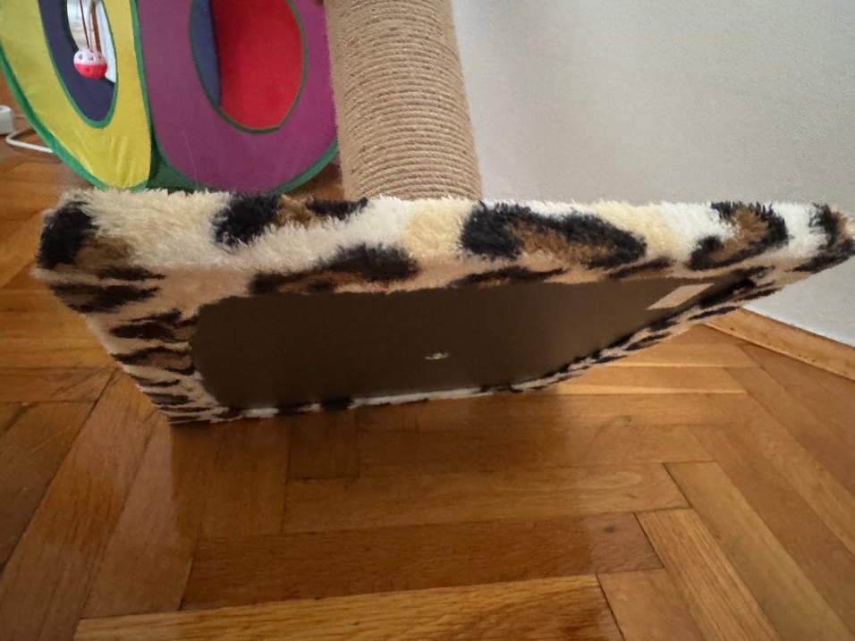 Leopar Desenli Kedi Tırmalama Tahtası - Görsel 4