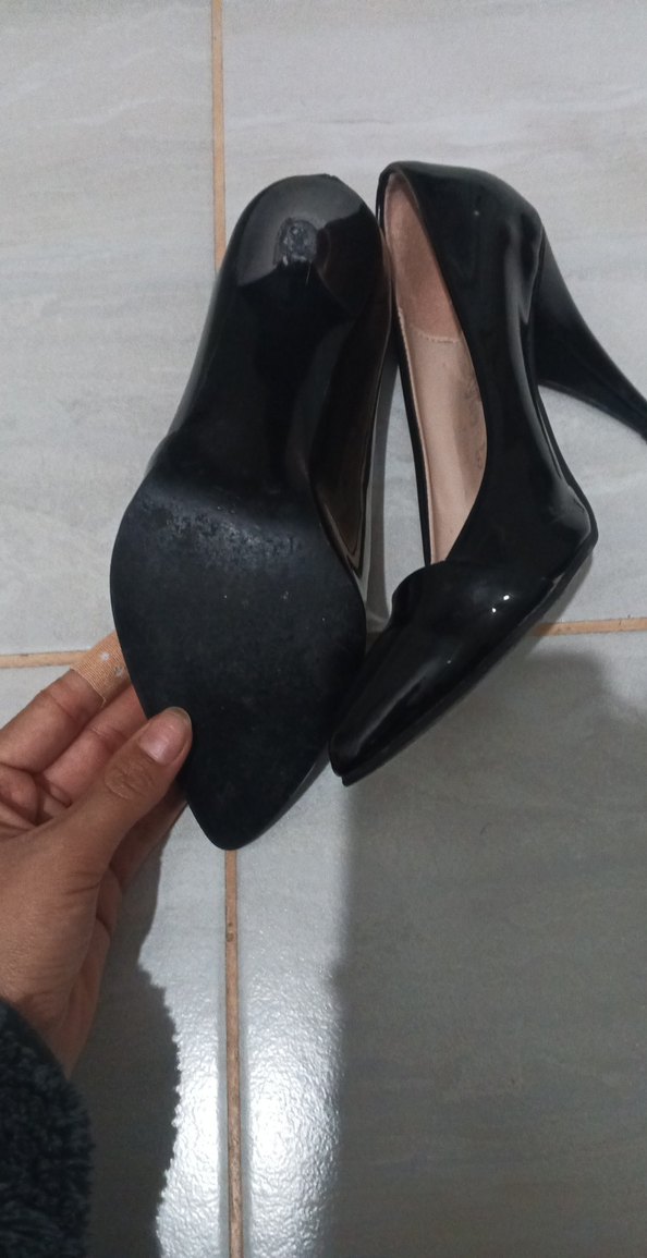 Sima Style Siyah Parlak Stiletto Yılan Desenli - Görsel 3