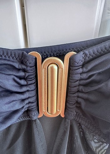 2 beden Siyah tül pareo - Görsel 4