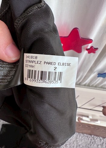 m Beden 2 beden Siyah tül pareo