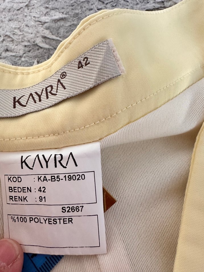 Limon sarısı pantolon etek tiril tiril - Görsel 5