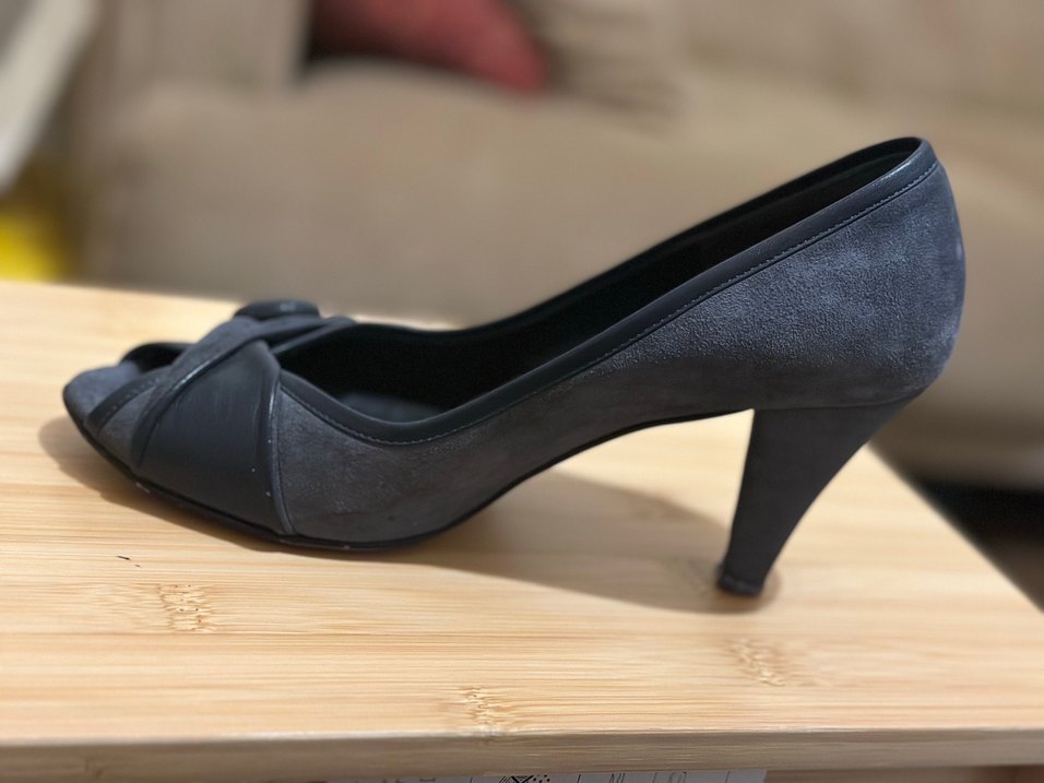 36 numara hand made Kadın Ayakkabı lacivert gri - Görsel 3