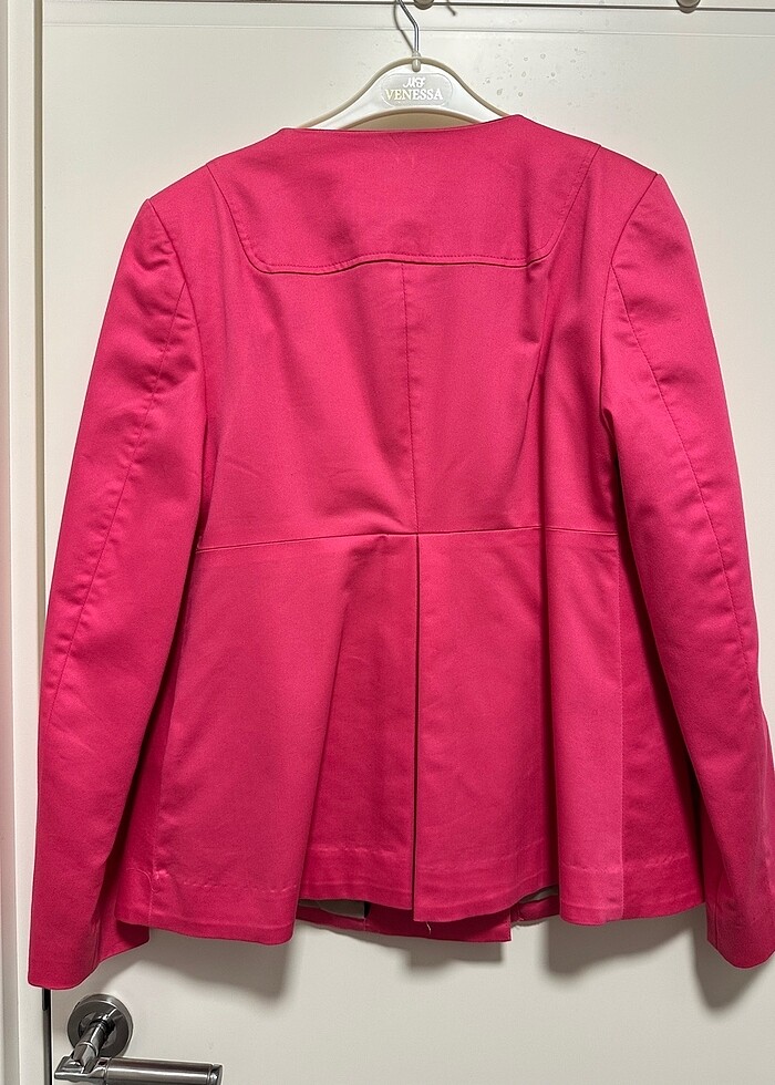 Fuşya ceket - Görsel 3