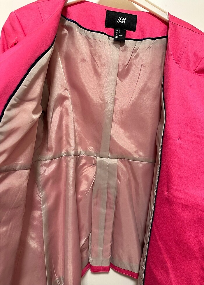 Fuşya ceket - Görsel 4